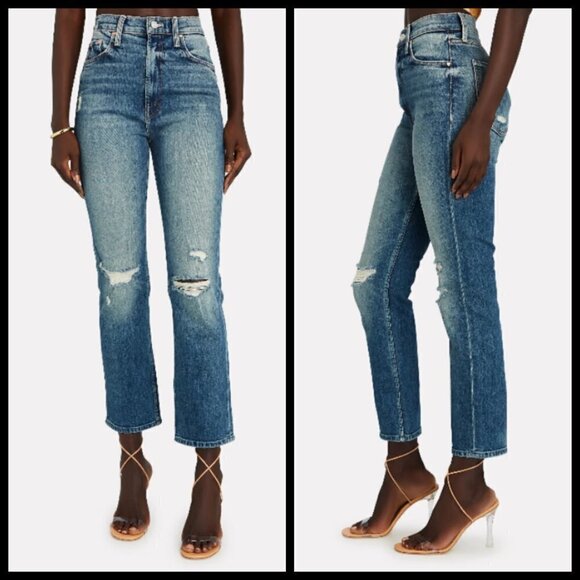 💕MOTHER SUPERIOR💕 High Waisted Rider Ankle Jeans ~ Far Beyond The Sky 28 NWOT - Picture 2 of 16
